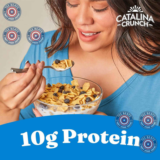 Catalina Crunch Protein Cereal – Family Pantry Staple for Nutritious After-School Snacking, Blueberry Muffin