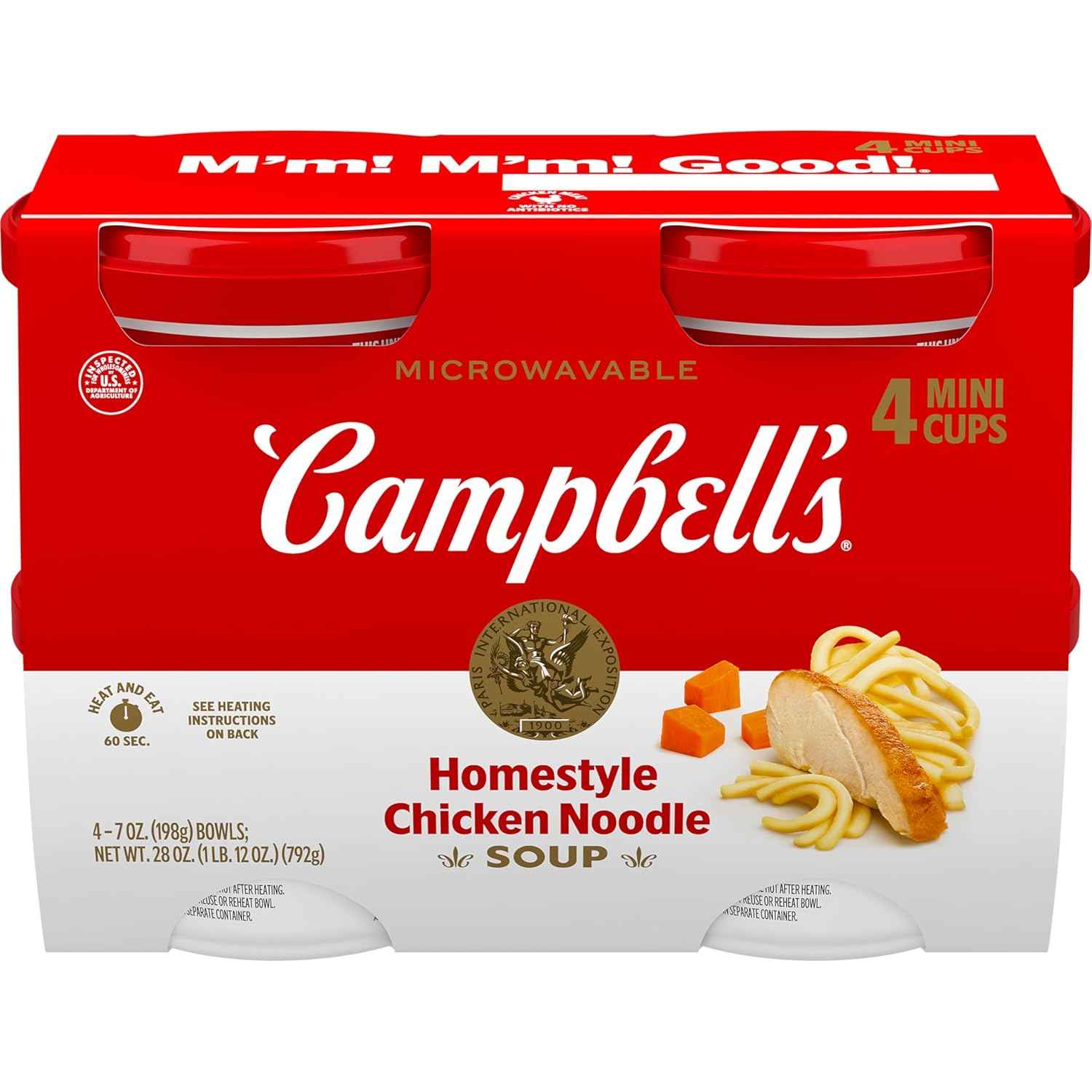 Campbell's Microwavable Chicken Noodle Bowl – Family Pantry Meal for When Mom Can't Cook