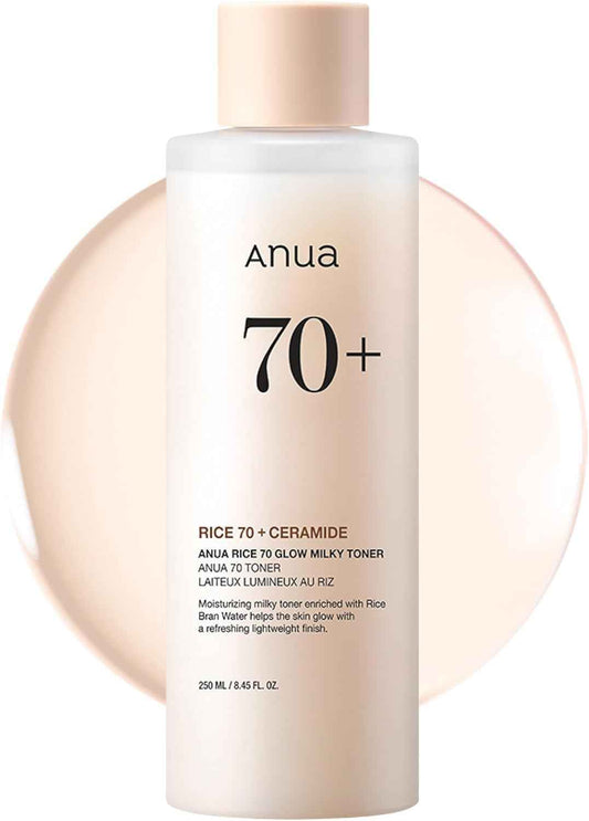 Anua Rice 70 Glow Milky Toner – Calming Evening Skincare Ritual for Radiant, Hydrated Skin