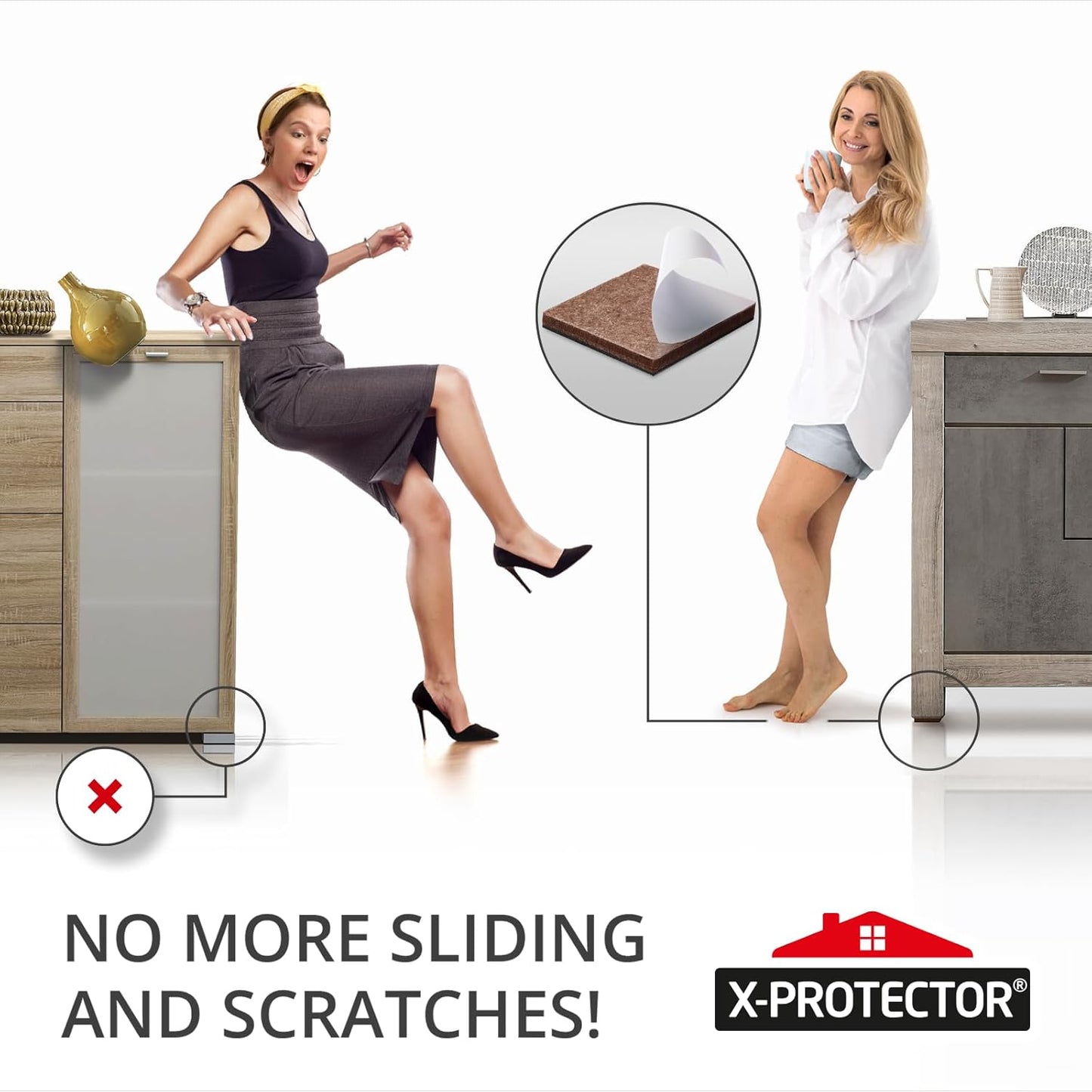 X-PROTECTOR_Non_Slip_Furniture_Pads_–_12_Premium_Furniture_Grippers_3"!_Best_SelfAdhesive_Rubber_Feet_Furniture_Feet_–_Ideal_Non_Skid_Furniture_Pad_Floor_Protectors_–_Keep_Furniture_in_Place!