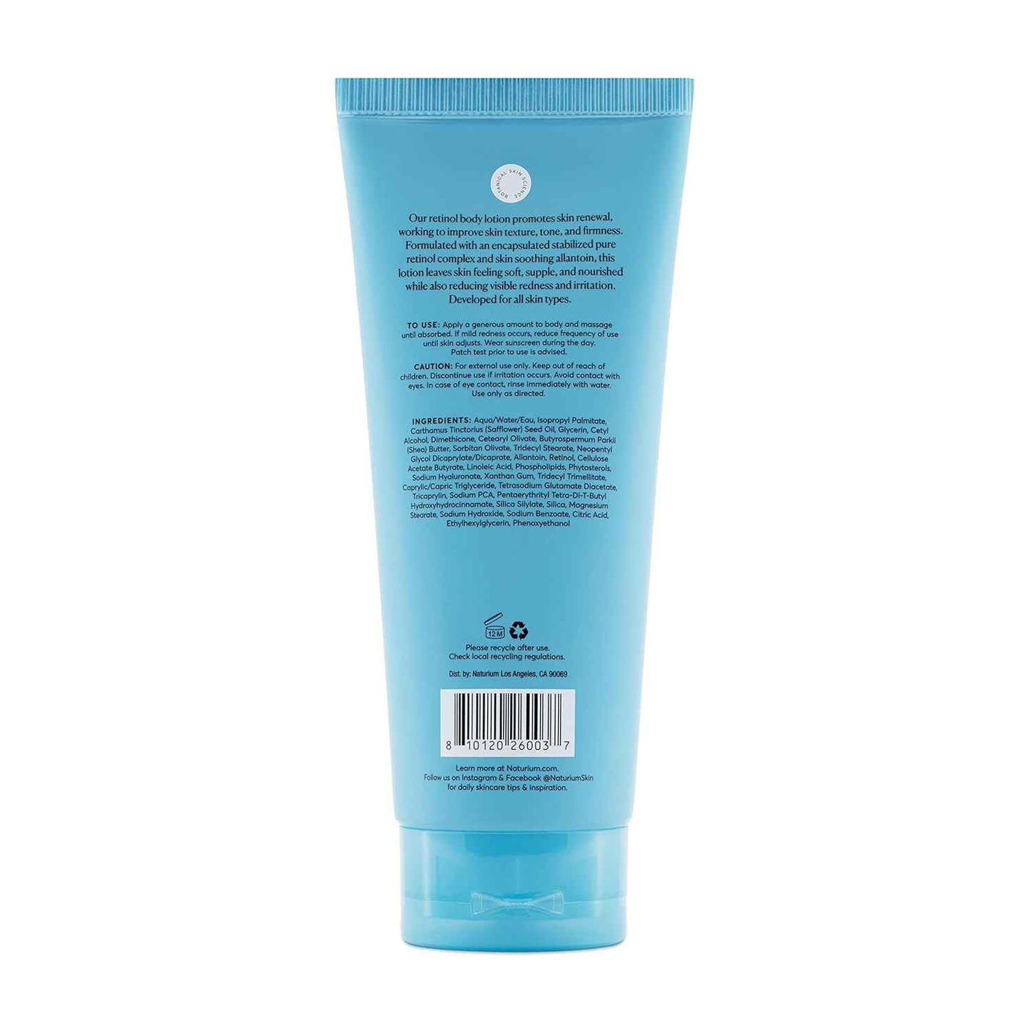 Naturium Skin-Renewing Retinol Body Lotion, Advanced Firming Anti-Aging Skin Care, with Encapsulated Retinol & Shea Butter