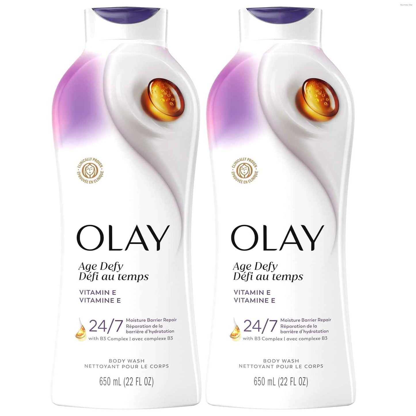 Olay Body Wash for Women, 24/7 Moisture Barrier Repair, Hydrating & Cleansing for Visibly Soft Skin, Vitamin B3 & Hyaluronic Blend, All Skin Types