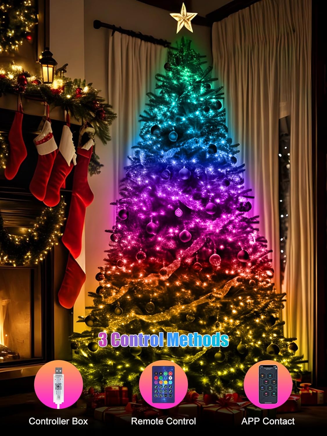 Fairy_Lights_66FT/20M,_[APP_&_Remote_Control]_200_LEDs_RGB_Smart_IC_Multicolor_String_Lights_Indoor,_Music/Voice_Sync_Color_Changing,_IP65_Waterproof_String_Lights_for_Bedroom,_Party,_DIY