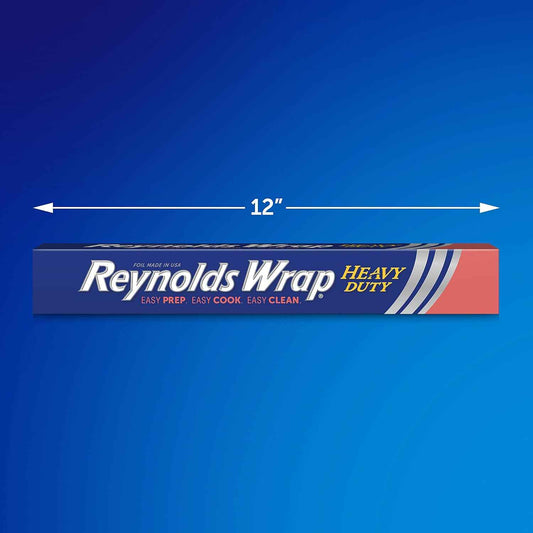 Reynolds Wrap Aluminum Roll, Thick Heavy Duty Foil for Added Strength and Durability, Secure Easy Open and Close Tab
