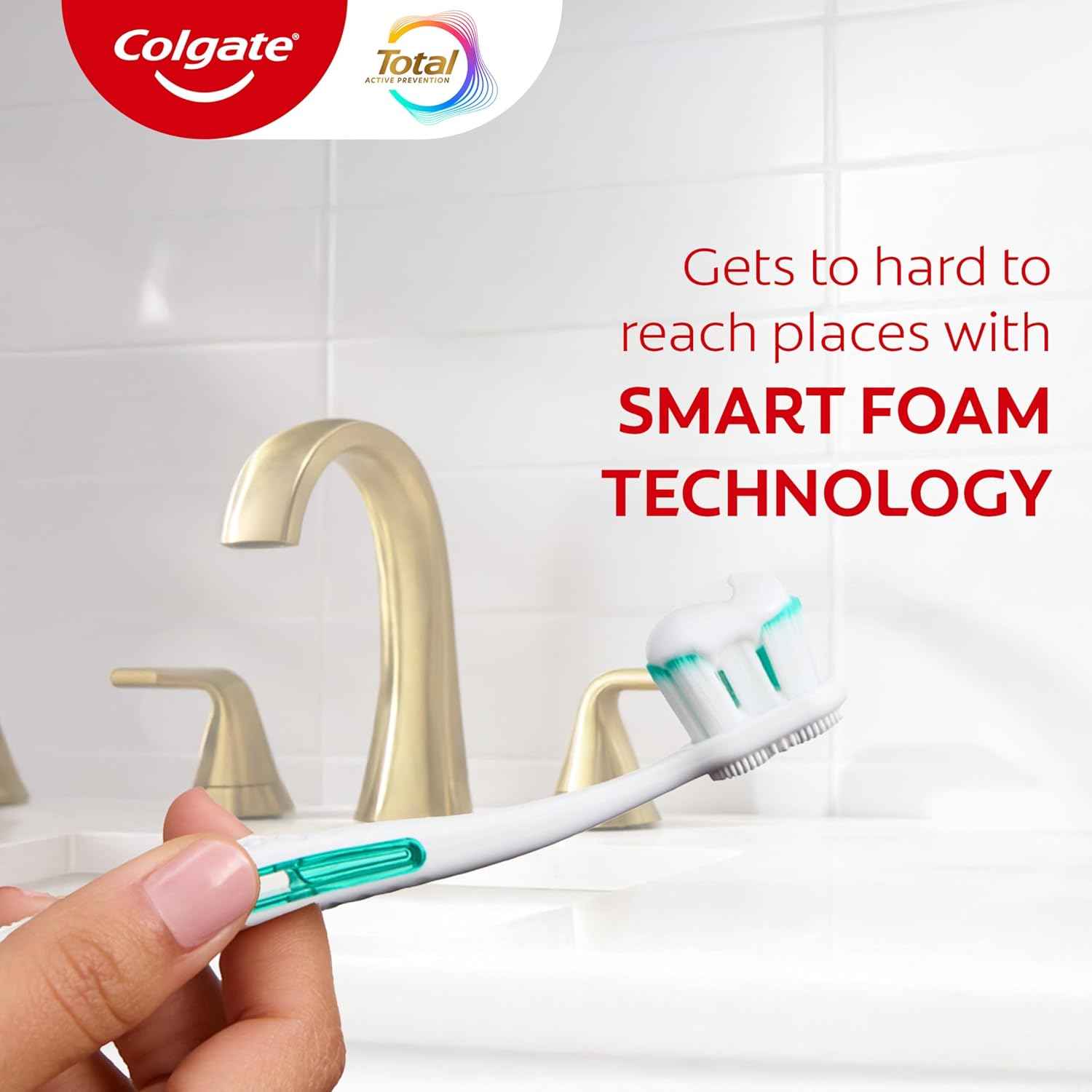 Colgate Total Plaque Pro Release Whitening Toothpaste Pack, Whitening Fluoride Toothpaste, Fights Plaque, Bad Breath, Tartar Buildup, and Helps Protect Teeth from Sensitivity, 2 Pack, 3.0 oz
