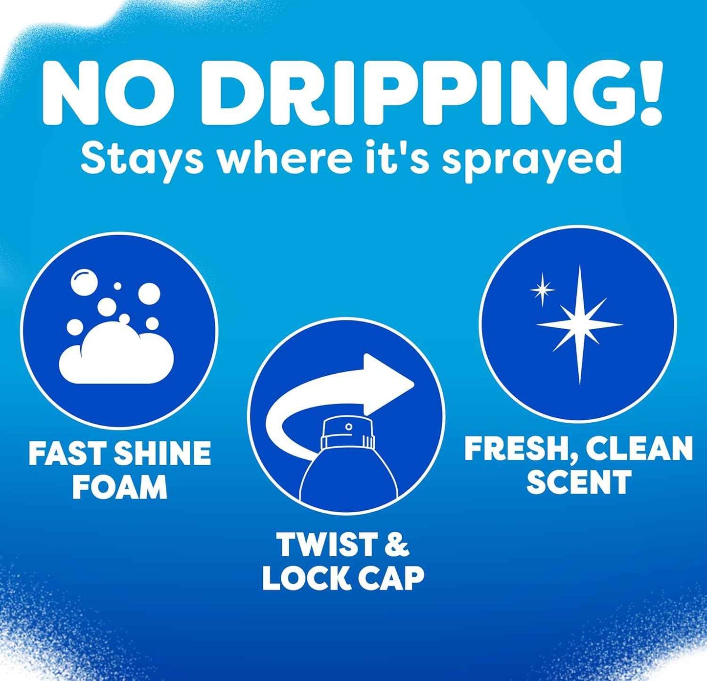 Windex Fast Shine Foam Glass Cleaner, No-Drip Windows, Doors, Mirrors & Countertops Aerosol Cleaning Spray, Streak-Free Shine, Removes Fingerprints, Dust, Dirt, Grime & More 19 oz (Pack of 6)