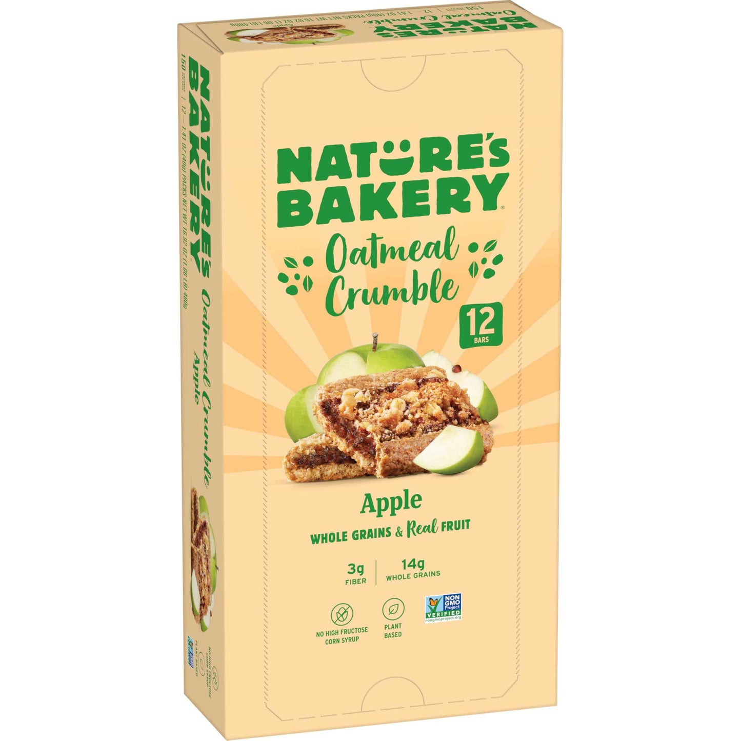 Nature’s Bakery Oatmeal Crumble Bars, Real Fruit, Vegan, Non-GMO, Breakfast bar