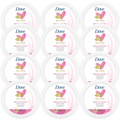 Dove_Lotion,_Beauty_Cream_-_Light,_Fast-Absorbing_Face_and_Body_Cream_for_Normal_to_Dry_Skin,_24-Hour_Moisture,_Travel_Size,_2.53_Fl_Oz._(Pack_of_12)