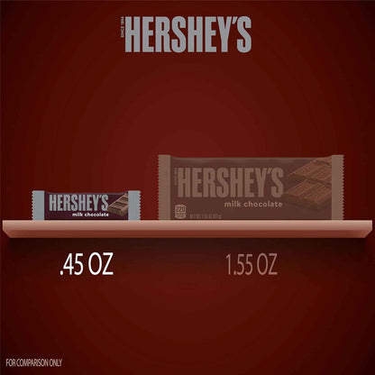 HERSHEY'S Milk Chocolate Snack Size, Candy Bars, 11.25 oz, Easter Basket Stuffers