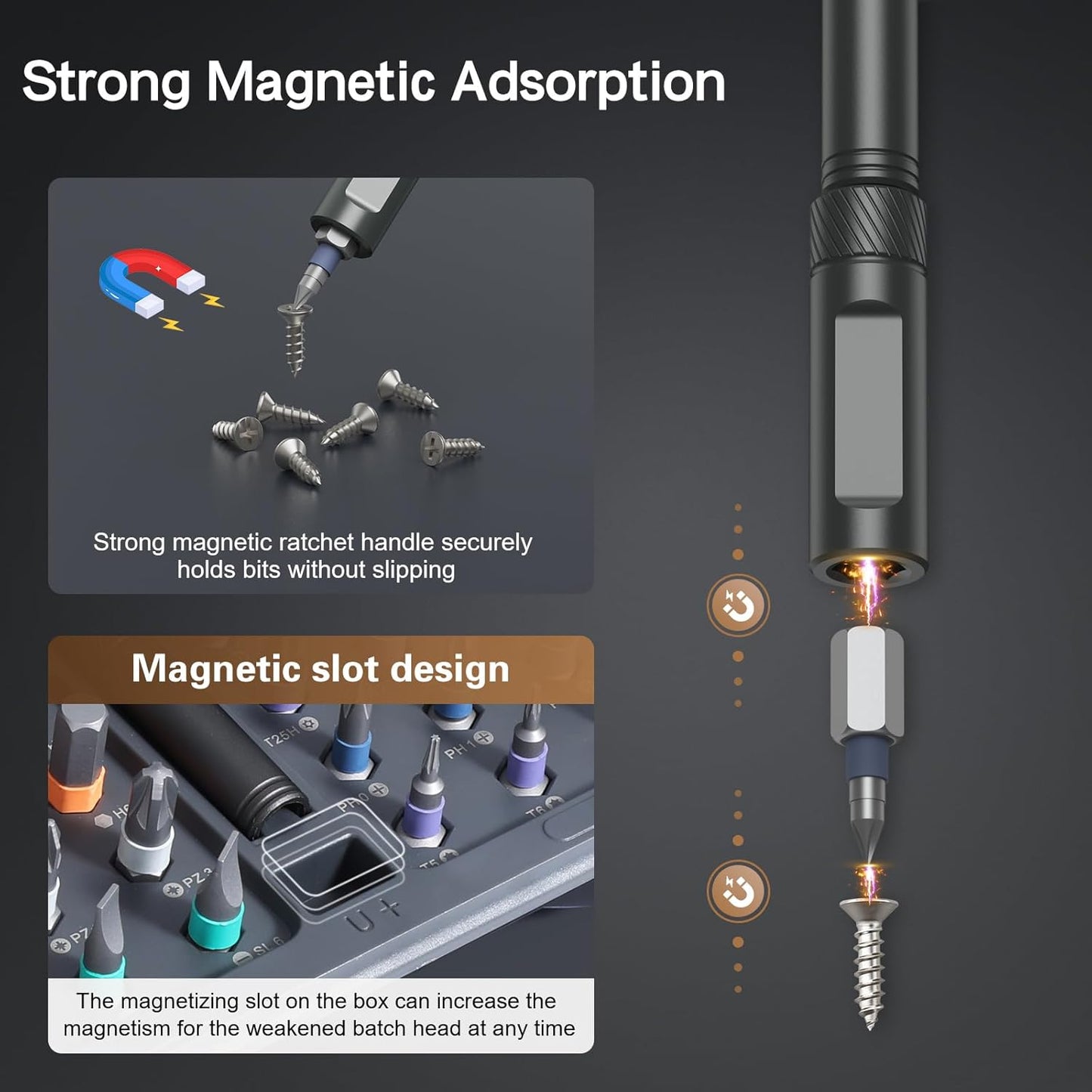 42_in_1_Magnetic_Screwdriver_Set,_DIY_Ratchet_Screwdriver_Set,_Multi_Bit_Magnetic_Drive_Set_with_Detachable_Ratchet_Handle,_Portable_Compact_Repair_Tool_Kit_for_Furniture_Computer_Bicycle_Gray
