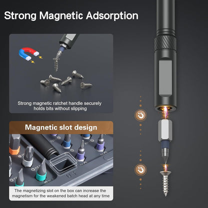 42_in_1_Magnetic_Screwdriver_Set,_DIY_Ratchet_Screwdriver_Set,_Multi_Bit_Magnetic_Drive_Set_with_Detachable_Ratchet_Handle,_Portable_Compact_Repair_Tool_Kit_for_Furniture_Computer_Bicycle_Gray