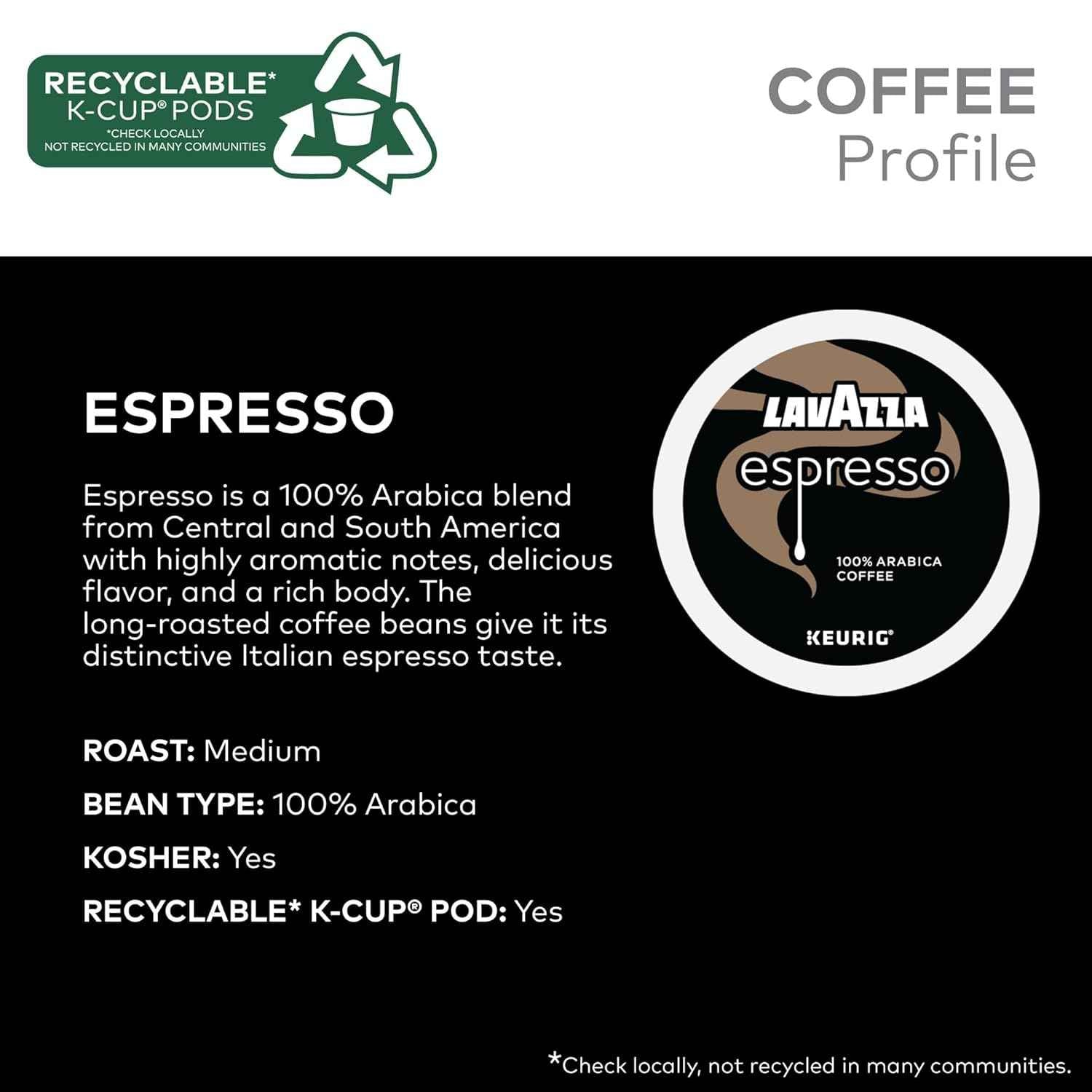 Lavazza Coffee Variety Pack, Keurig Single-Serve K-Cup Pods, 60 Count