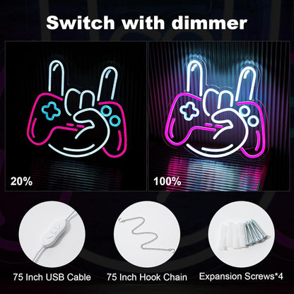 Gamer_LED_Neon_Sign_for_Wall_Decoration_Lightness_Controllable_neon_Light_for_Man_cave_Decor,_Christmas_Ornament,_Party_and_Game_Room_5v_USB_Power