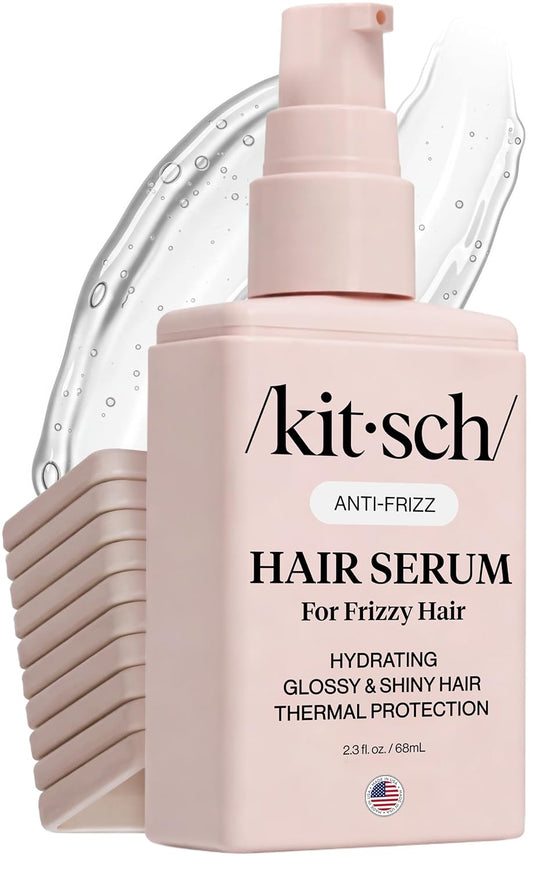 Kitsch_Frizz_Control_Hair_Serum_-_Lightweight_Anti_Frizz_Serum_for_Curly_Hair_with_Heat_Protection_|_Adds_Glossy_Shine,_Smooths_Flyaways_&_Safe_for_Color_Treated_Hair_-_2.3oz