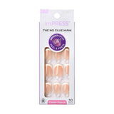 KISS imPRESS No Glue Mani Press On Nails, French, White, Medium Size, Coffin Shape, Includes 30 Nails, Prep Pad, Instructions Sheet, 1 Manicure Stick, 1 Mini File