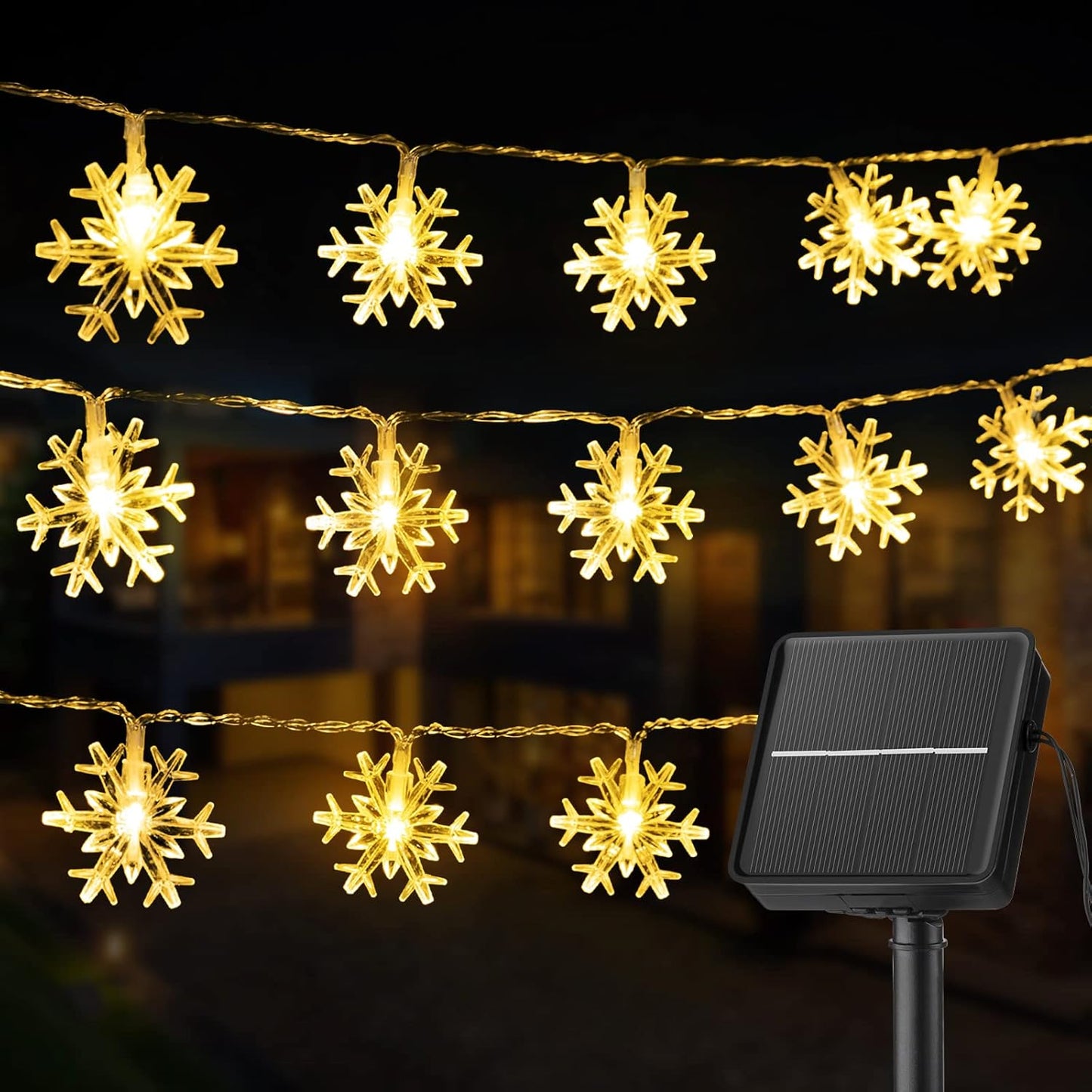 Brightown_Solar_Christmas_Snowflake_String_Lights_100_LED_39_FT_Outdoor_Waterproof_Fairy_Lights_with_8_Lighting_Modes_for_Wedding,_Party,_Tree,_Room,_Garden,_Patio,_Yard,_Home,_Warm_White