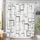 E- Grey Checkered +12 Metal Hooks - 72"W x 72"L (Pack of 1)