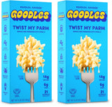 Goodles Twist My Parm Asiago and Parmesan with Spirals - Nutrient Packed with Real Cheese, Fiber, Protein, Prebiotics, Plants, & Vegetables | Non-GMO, Organic Ingredients [Twist My Parm, 6 oz. 1 Pack]