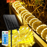 Solar Rope Light Waterproof IP65 39FT 100LEDs Outdoor LED ‎Solar Outdoor Lights for Party Garden Yard Home Wedding Christmas Halloween Holiday Tree Decoration Lighting