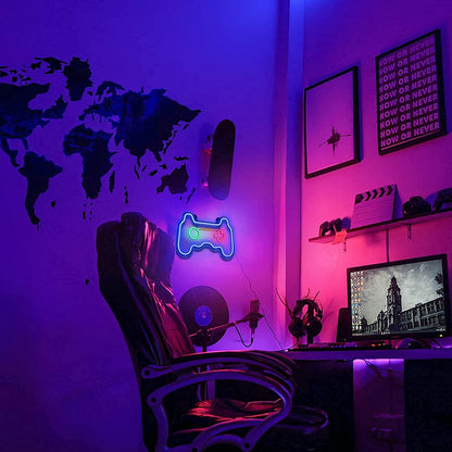 Led_Dimmable_Neon_Signs_Wall_Decorations_For_Living_Room|Bedroom_Gamepad_Controller_Shape_Lights_Game_Room_Decor_Accessories_Cool_Teen_Boys|Girls|Kids_Gamer_Gifts