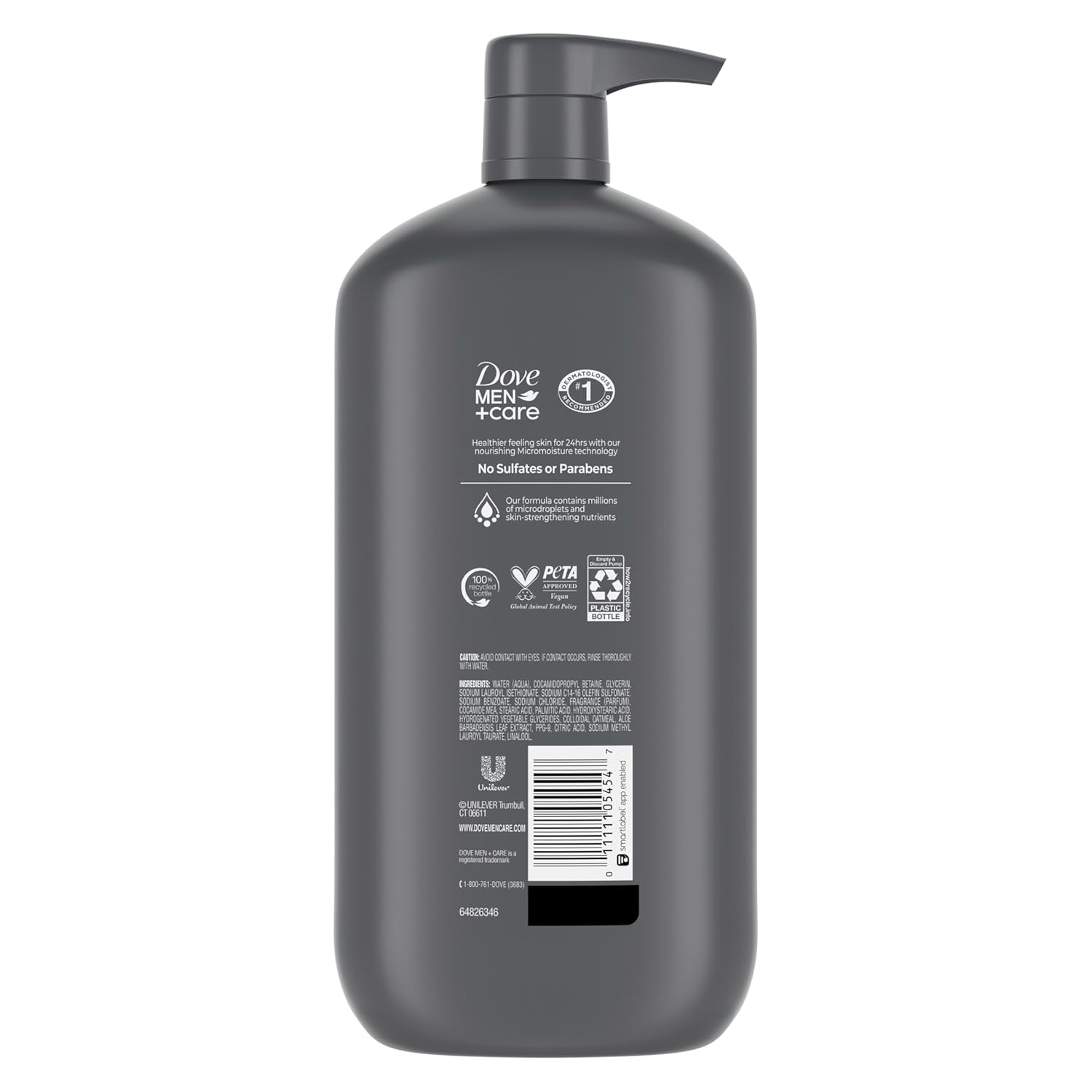 DOVE_MEN_+_CARE_Body_&_Face_Wash_Sensitive_Skin_For_Hydrated,_Smooth_Skin_-_30_oz