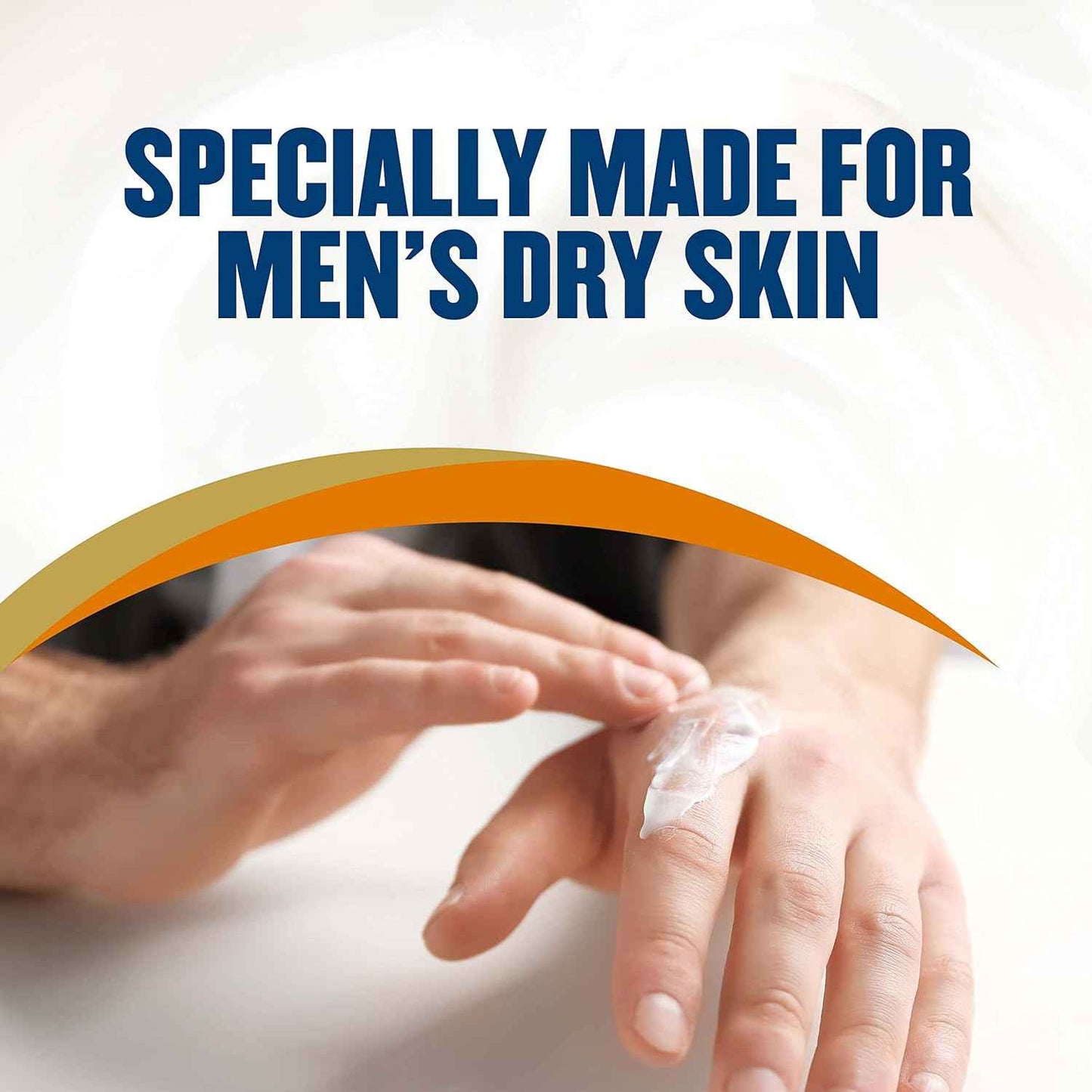 Gold Bond Men's Essentials Everyday Moisture Daily Body & Hand Cream, 6.5 oz., With Vitamin C