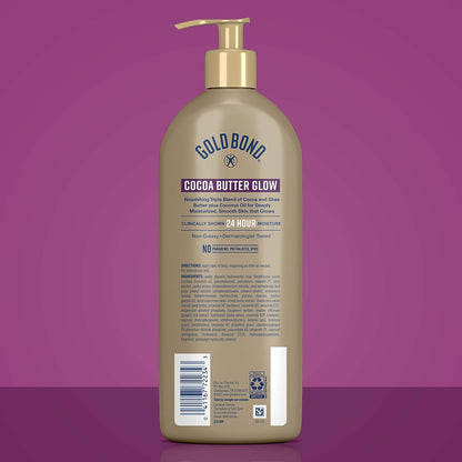 Gold_Bond_Cocoa_Butter_Glow_Daily_Hydrating_Lotion_with_Cocoa_Shea_Butter_&_Coconut_Oil,_Exfoliating_and_Moisturizing_Lotion_for_Dry_Skin,_24_oz