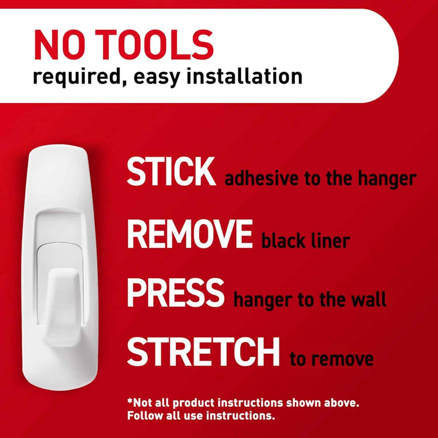Command 5 lb Large Utility Hooks, 14 Hooks and 16 Strips, Damage-Free Hanging Wall Hook with Adhesive Strips, No Tools Required, Great for Home Kitchen Office Organization