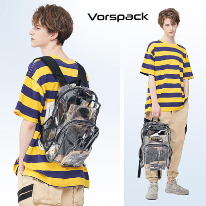 Vorspack_Clear_Backpack_Heavy_Duty_PVC_Transparent_Backpack_with_Reinforced_Strap_Stitches_&_Large_Capacity_for_College_Workplace_Security_-_Black