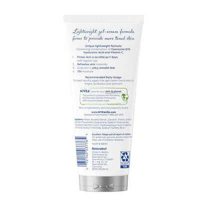 NIVEA_Skin_Firming_&_Toning_Body_Gel_Cream_with_Q10,_Hyaluronic_Acid_and_Vitamin_C,_Clinically_Tested_Skin_Firming_&_Toning_Cream,_72-Hour_Moisture,_6.7_Oz_Tube