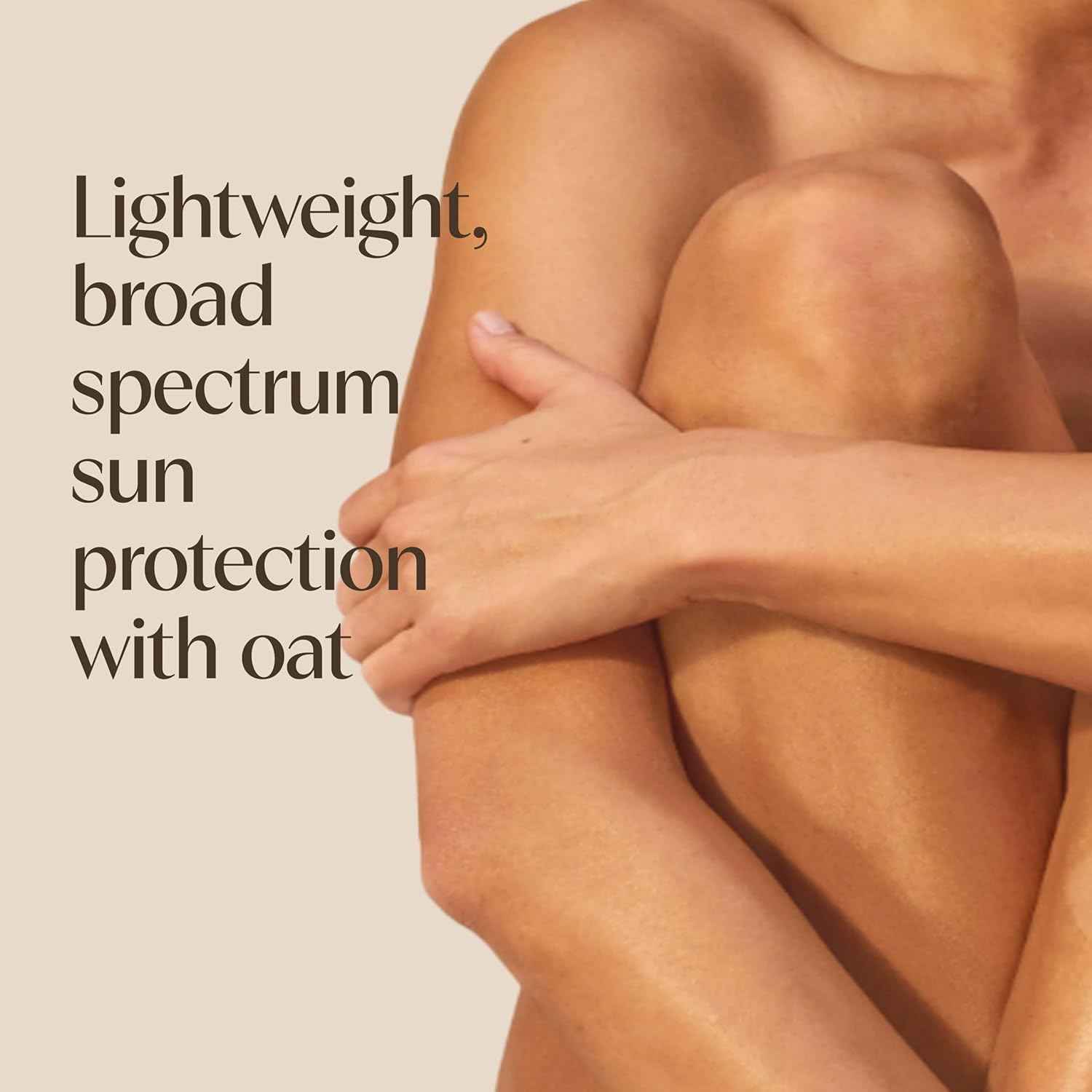 Aveeno Protect + Hydrate Sunscreen Moisturizing Lotion with Prebiotic Oat, Broad Spectrum, Paraben, & Oil Free, Weightless, Water & Sweat Resistant (80-min) for Sensitive Skin