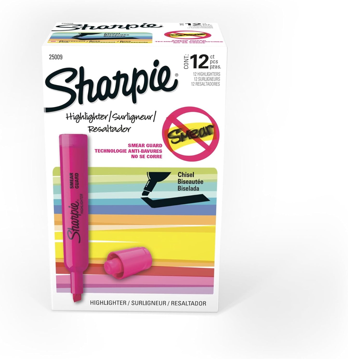 Sharpie_Tank_Style_Highlighters_Chisel_Tip_Fluorescent_Pink_Box_of_12