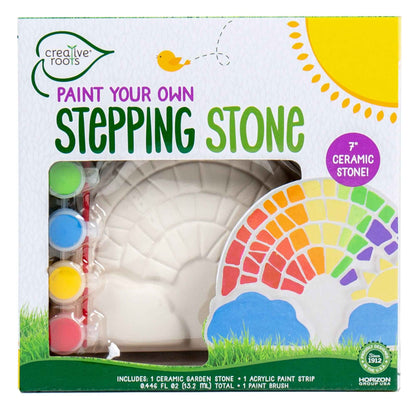 Creative Roots Paint Your Own Garden Stone, Craft Kits, Stepping Stones Kit for Kids, Ceramics to Paint, Ages 6+