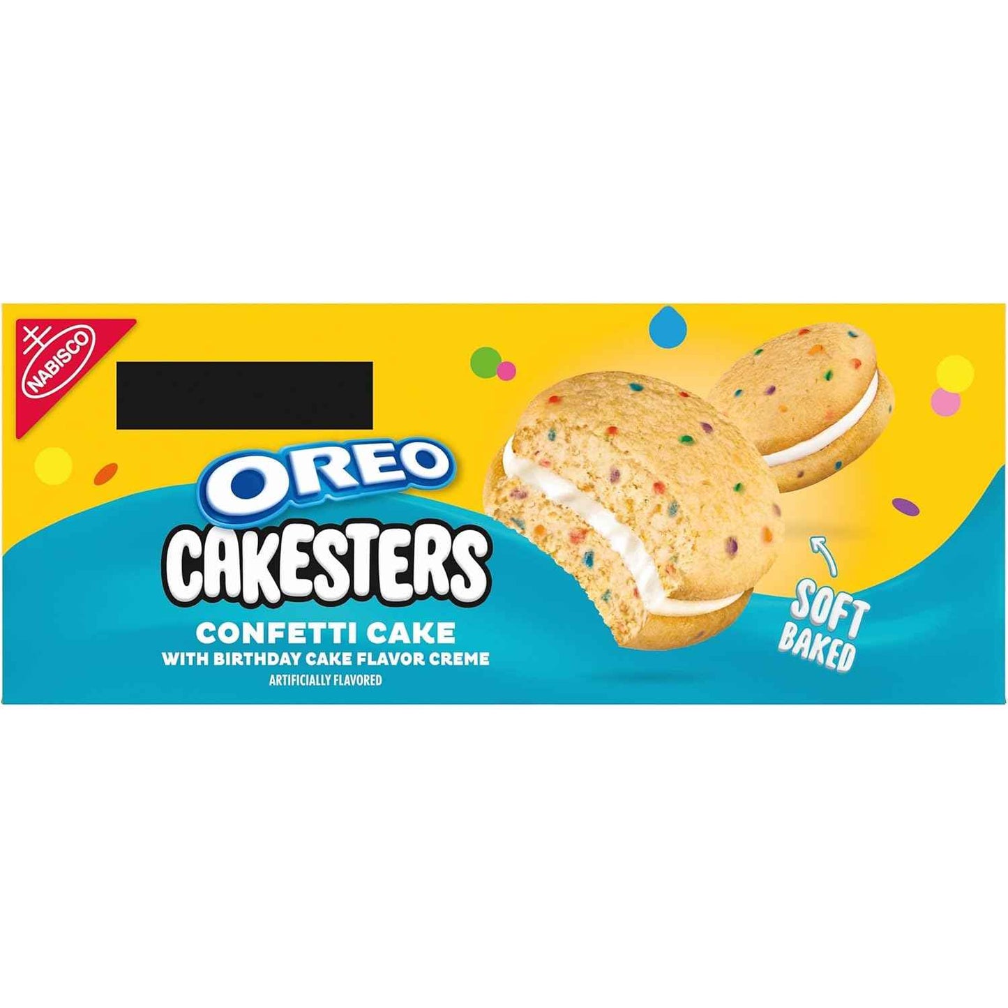 OREO Cakesters Confetti Cake Soft Snack Cakes, 5-2.02 oz Snack Packs