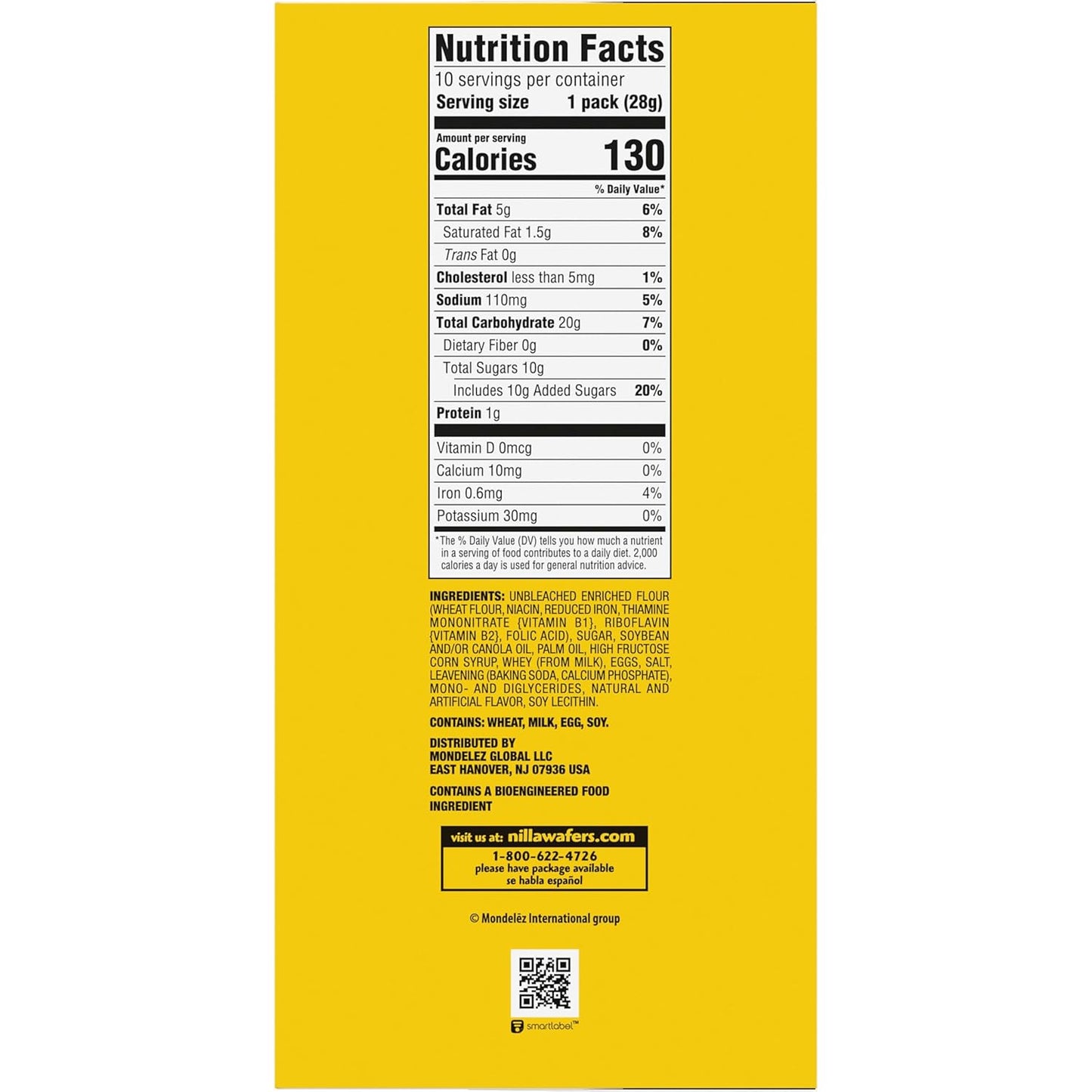 NILLA_Wafers_Mini_Cookies,_Vanilla_Wafers,_10_Snack_Packs