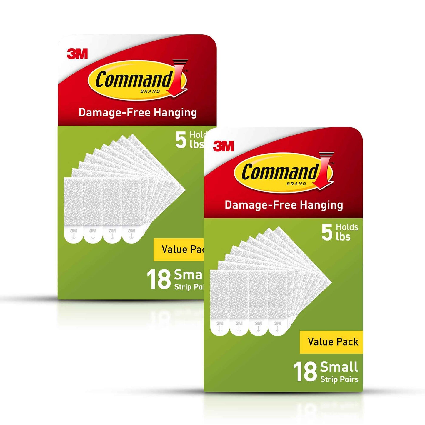 Command 4 lb Small Picture Hanging Strips, Damage-Free Hanging Picture Hangers, No Tools Wall Hanging Strips for Home Decor, White Adhesive Strips