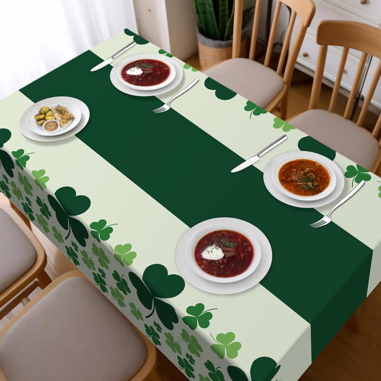 Childom_3_Pack_St_Patricks_Day_Decorations,St_Patricks_Day_Table_Cloths_for_Rectangle_Tables,54"_x_108"_Disposable_Plastic_Tablecloths_for_St._Patrick's_Day,Home,Kitchen,Picnic,Parties,Spring_Decors