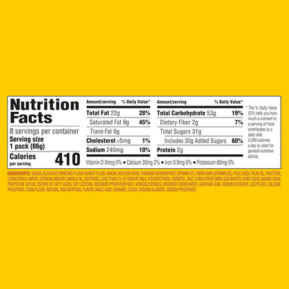 OREO Golden Cakesters Soft Snack Cakes, 8-3.03 oz Snack Packs