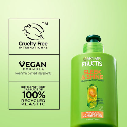 Garnier_Fructis_Sleek_and_Shine_Intense_Smooth_Leave_In_Conditioner,_Conditioning_Hair_Cream_for_Frizzy,_Dry_Hair,_Plant_Keratin_+_Argan_Oil,_10.2_Fl_Oz_(Pack_of_2)