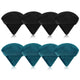 Black, Peacock blue - 8 Count (Pack of 1)