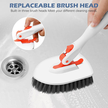 SetSail_Floor_Scrub_Brush,_3-In-1_Tile_Tub_Floor_Scrubber_with_52-inch_Adjustable_Long_Handle_Shower_Cleaner_and_3_Detachable_Replacement_Brush_Heads_for_Cleaning_Bathroom_Kitchen_Walls_Tub_Tile