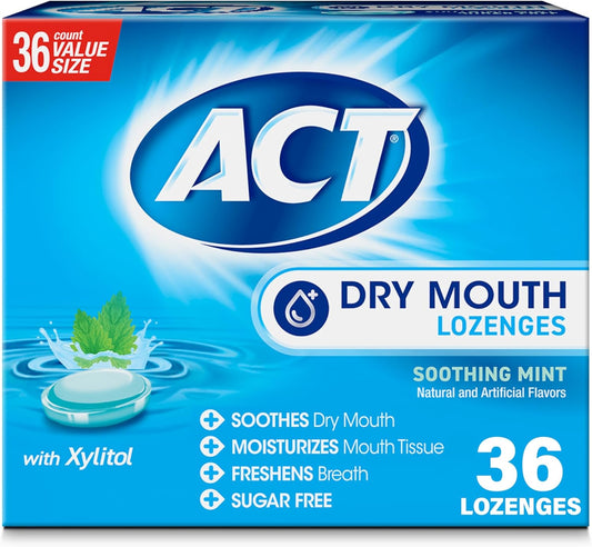 ACT_Dry_Mouth_Lozenges_with_Xylitol,_Soothing_Mint,_36_Lozenges