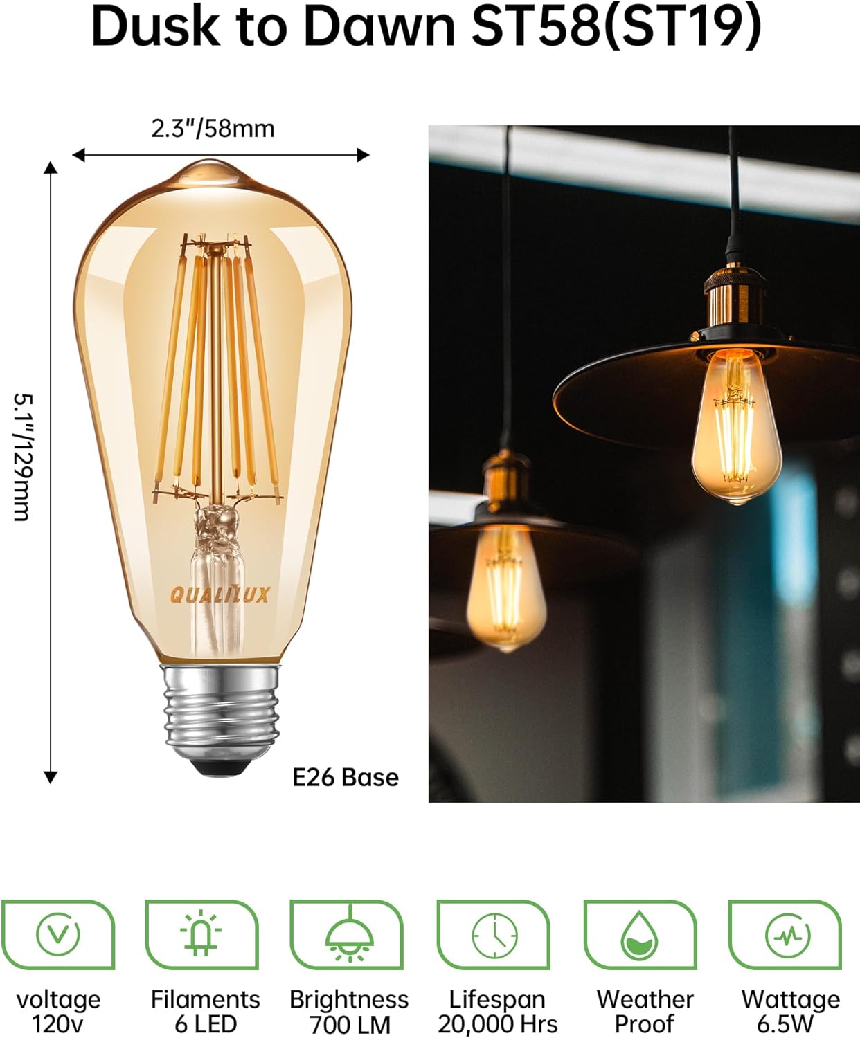 Dusk_to_Dawn_Edison_Light_Bulbs_ST19,_Vintage_Amber_Glass,_2300K_Amber_Warm,_6.5W=60W,_Non-Dimmable_Auto_On/Off_Light_Sensing_LED_Filament_Bulb_Outdoor,_700LM,_E26,_2-Pack,_HQ-H027