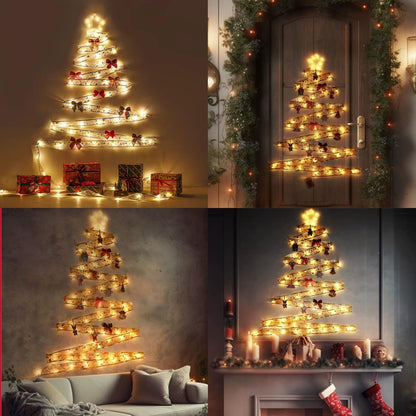 Dailyart_Christmas_Ribbon_Fairy_Lights_2_Pack_Total_100LED_USB&_Battery_Operated_String_Lights_Timer_46FT_Christmas_Lights_Indoor_with_8_Modes_Fairy_Lights_with_Remote_for_Xmas_Tree_Garland_Decoration