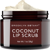 Brooklyn Botany Lip Scrub Exfoliator 1 oz – Lip Moisturizer for Dry Lips and Chapped Lips – Gentle Lip Exfoliator for Smooth and Brighter Lips