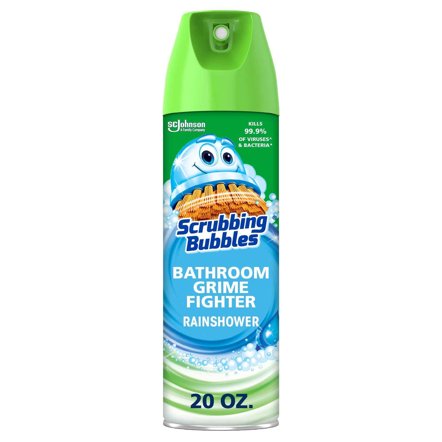 Scrubbing Bubbles Bathroom and Shower Cleaner Disinfectant Aerosol, Foaming Action Bathroom Grime Fighter