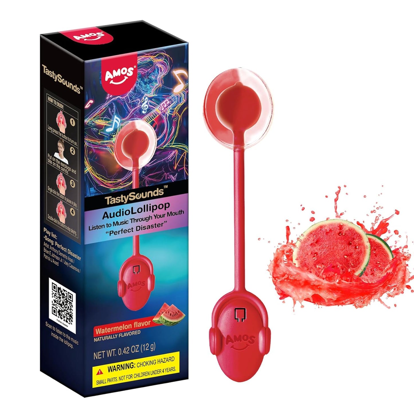 Amos_Music_Lollipop_Candy,_Audio_Singing_Lollipop,_Unique_Valentine's_Gift,_Individually_Wrapped_Natural_Watermelon_Flavor_(1_Pack)