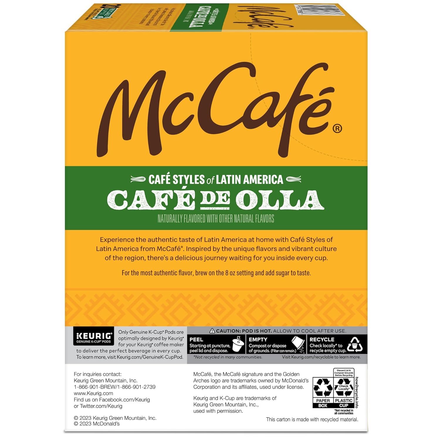 McCafe_Cafe_Styles_of_Latin_America_Cafe_de_Olla,_Keurig_Single_Serve_K-Cup_Coffee_Pods,_20_Count