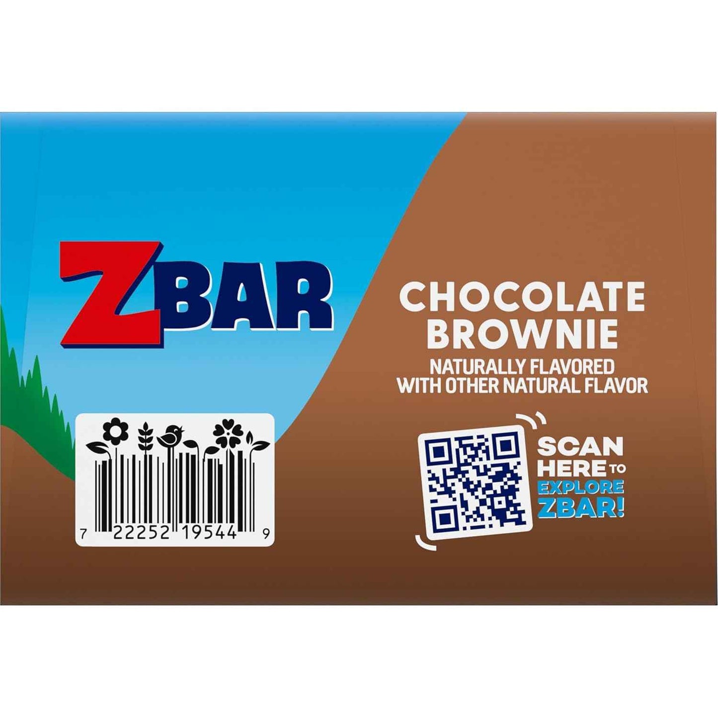 Zbar - Chocolate Brownie - Soft-Baked Energy Snack Bars - Non-GMO - 11g Whole Grains - USDA Organic Granola Bars (24 Pack)