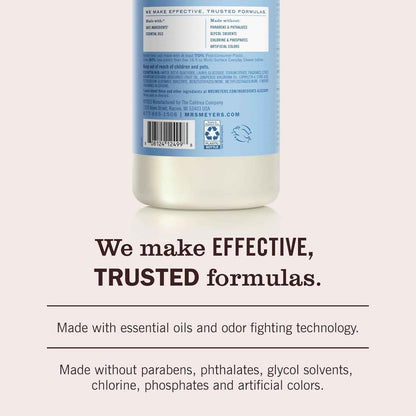 Mrs. MEYER'S CLEAN DAY Multi-Surface Everyday Concentrate, Rain Water Scent, 32 Fl Oz Bottle
